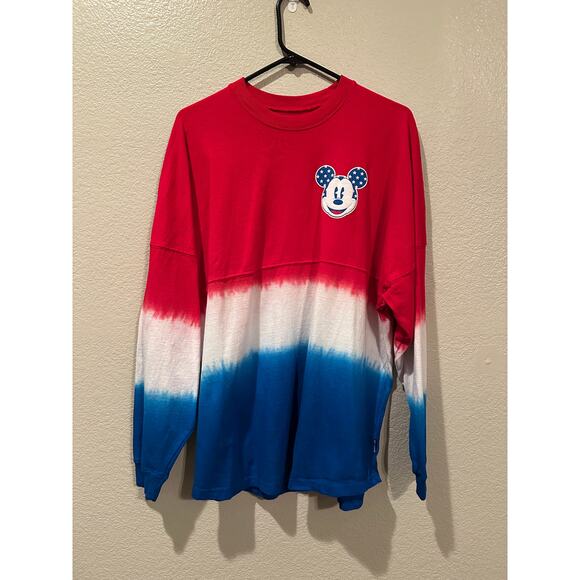 Disney Parks American Original Red White and Blue Mickey Mouse Spirit Jersey M - Picture 1 of 7